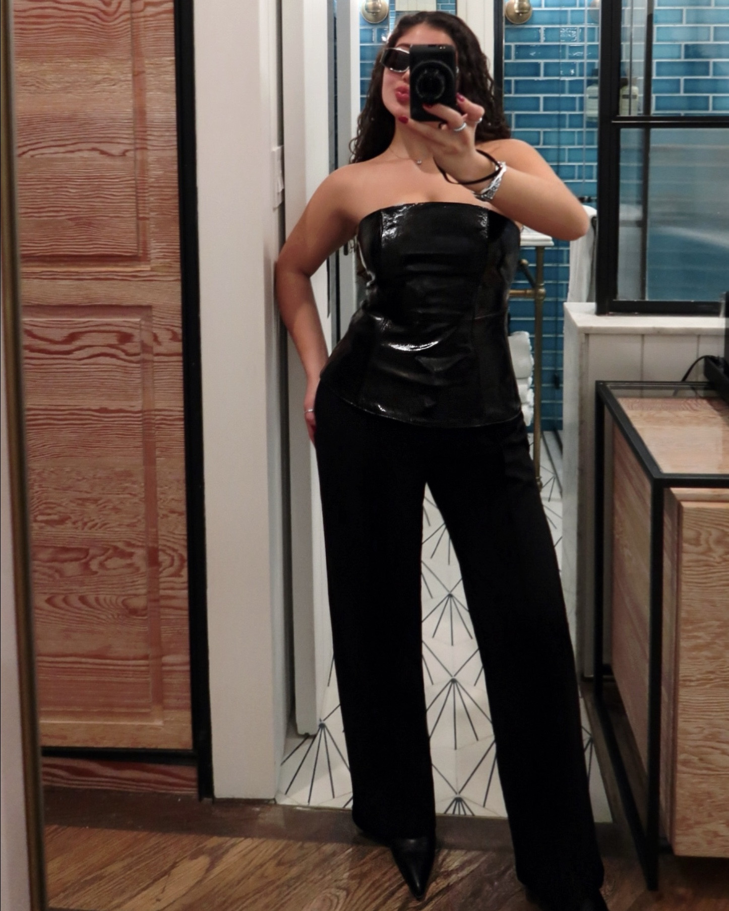 new york city all black outfit 🪩🗽 I wore this to a rave wanting something sleek & fitting to my style, for this type of event! 

#LTKGiftGuide #LTKStyleTip #LTKHoliday
