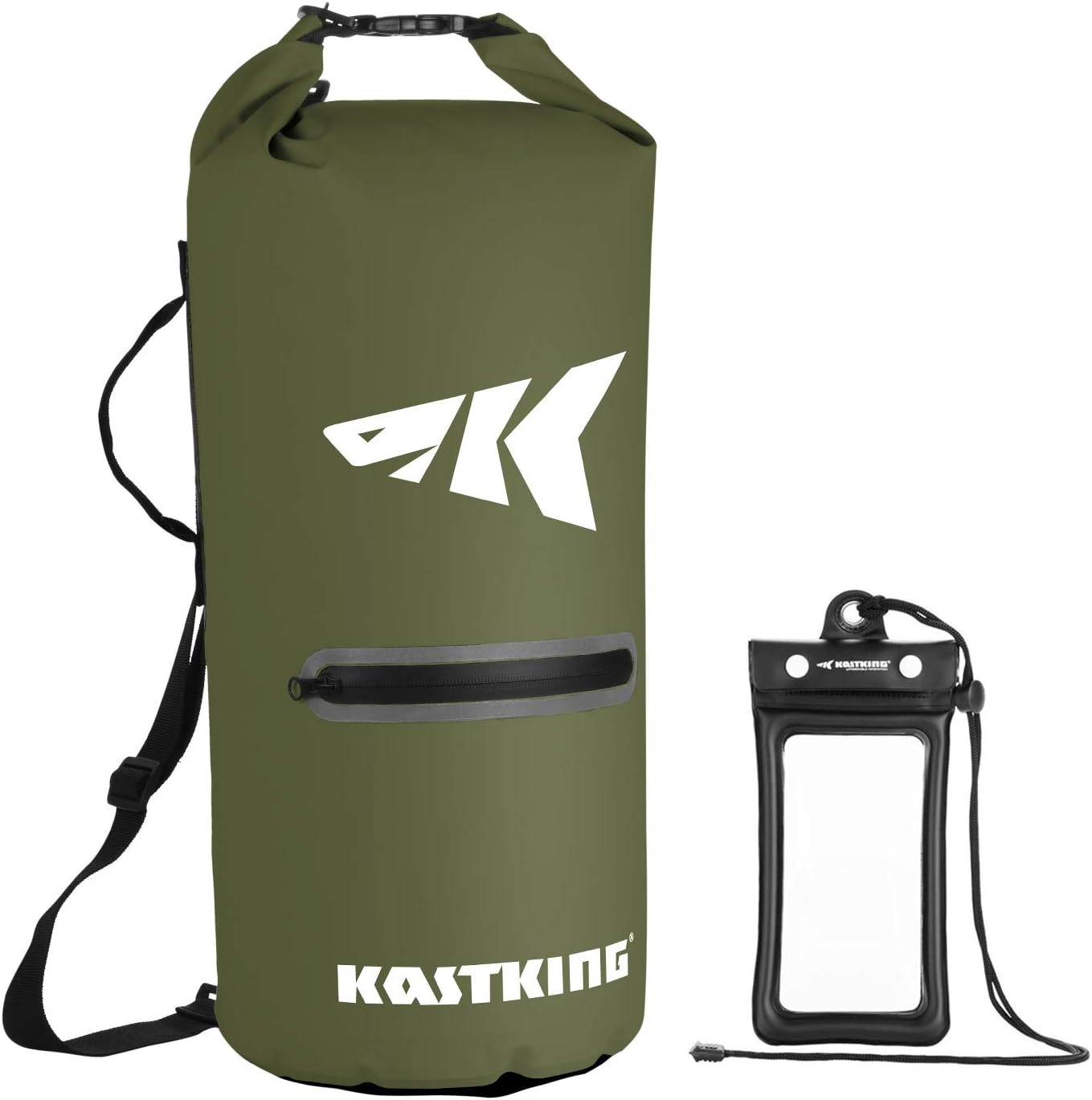 KastKing Cyclone Seal Dry Bag - 100% Waterproof Bag with Phone Case Front Zippered Pocket, Perfec... | Amazon (US)