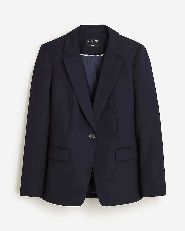 Helena blazer in wool-blend flannel | J. Crew US