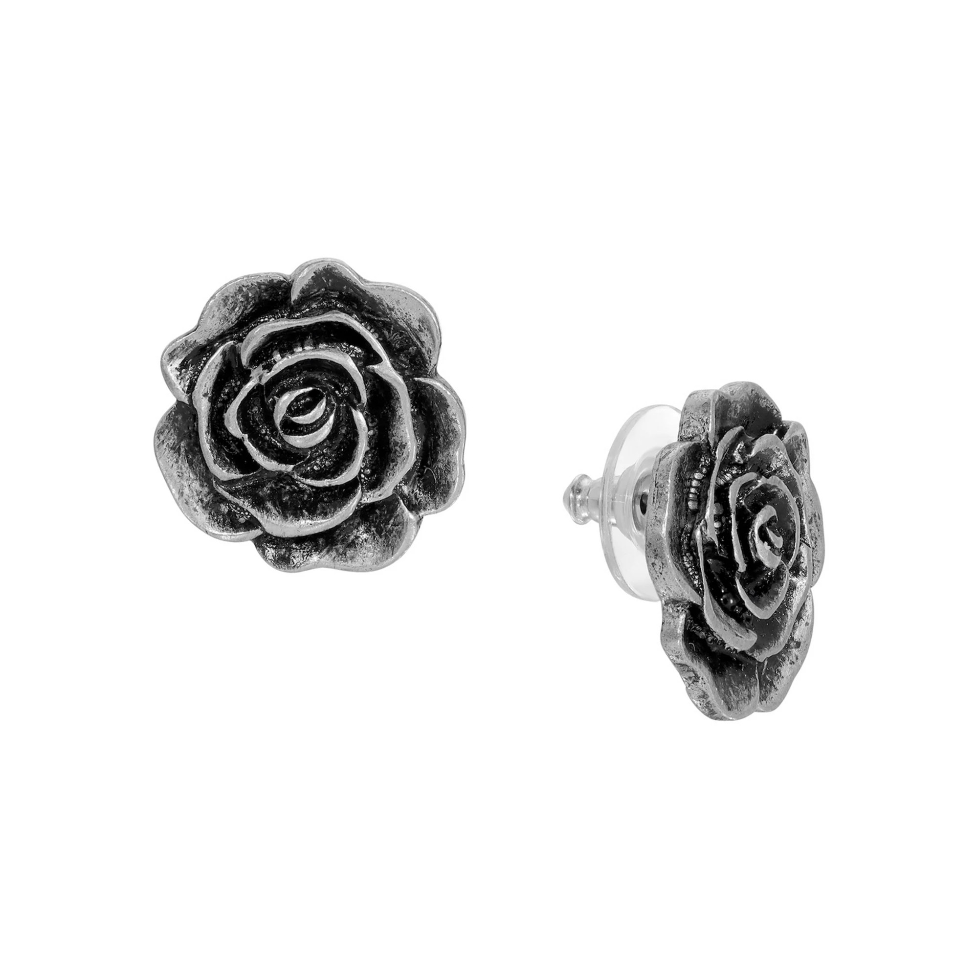 1928 Silver Tone Flower Stud Earrings | Kohl's