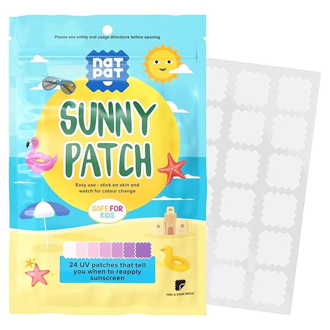 BuzzPatch SunnyPatch UV Detecting Patches for Kids and Adults (24 Pack) – The Natural Patch - A... | Amazon (US)