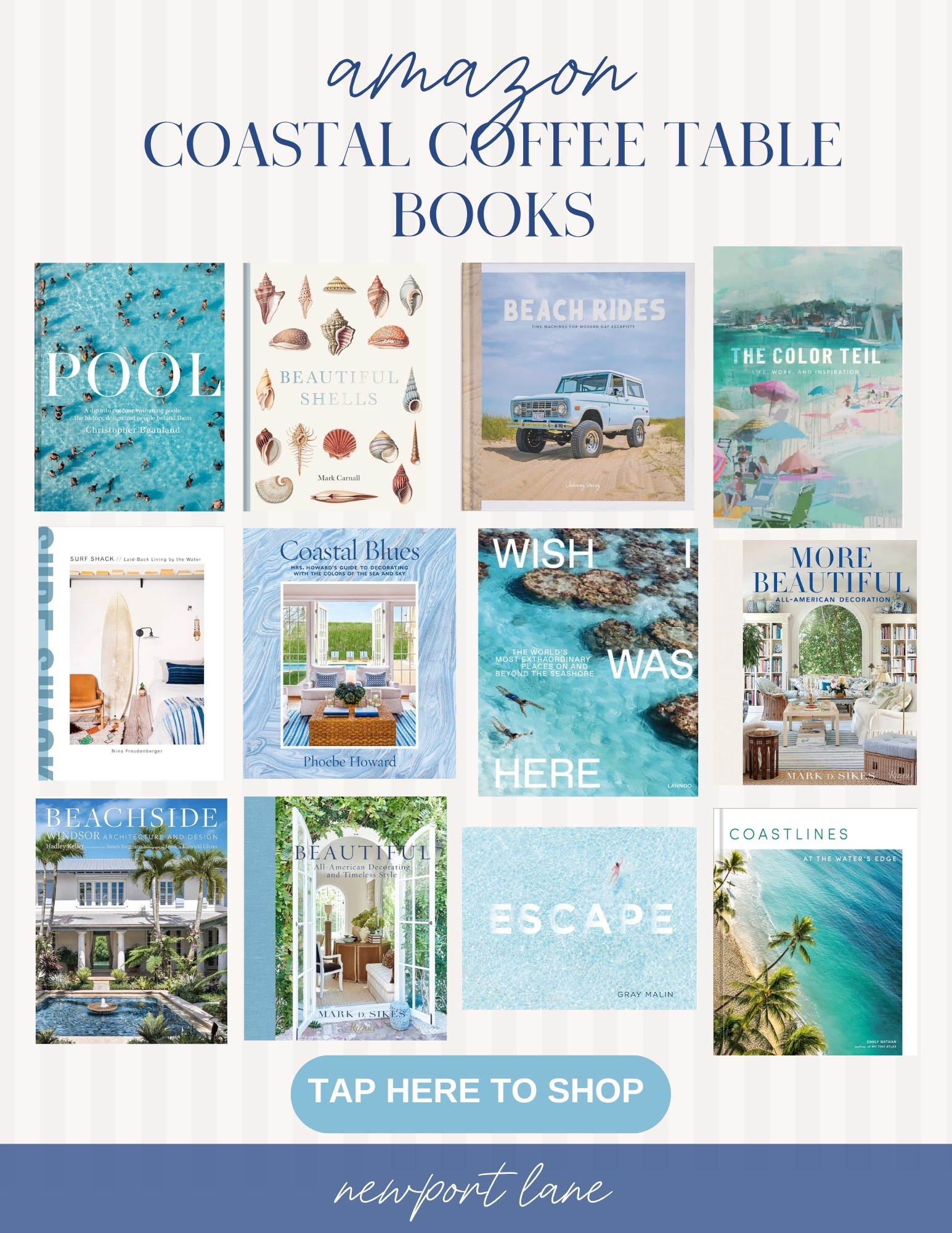 A cool coffee table and cool books are a match made in heaven. Time to upgrade and entertain your guests with these pieces from Amazon!

living room goals, shelf styling, coastal style, home decor, beach reads, book stacks, aesthetic books, blue and white

#LTKSeasonal #LTKHome #LTKFindsUnder50