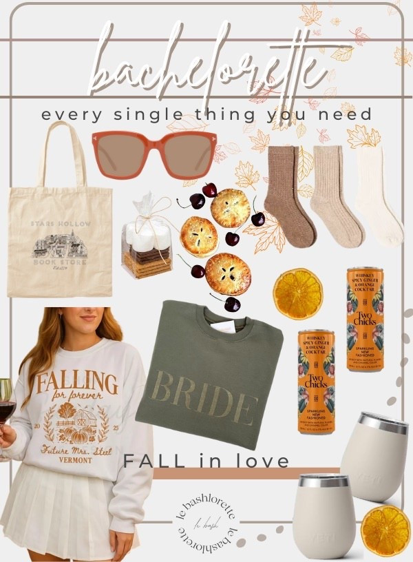 Bachelorette Party: FALL in Love
🍁🤎✨🫒🥃🍫


#LTKautumn 

Follow my LTK @le_BASHlorette on the @shop.LTK app to view this post and get my exclusive app-only content!

#liketkit #LTKParties #LTKWedding
@shop.ltk
https://liketk.it/5lf2n