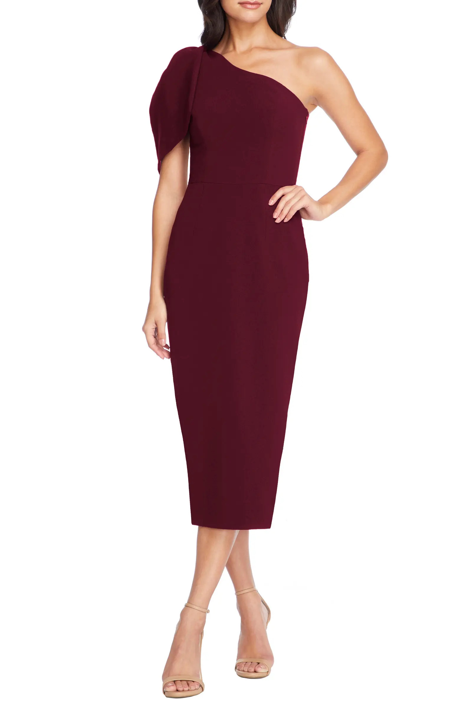 Tiffany One-Shoulder Midi Dress | Nordstrom