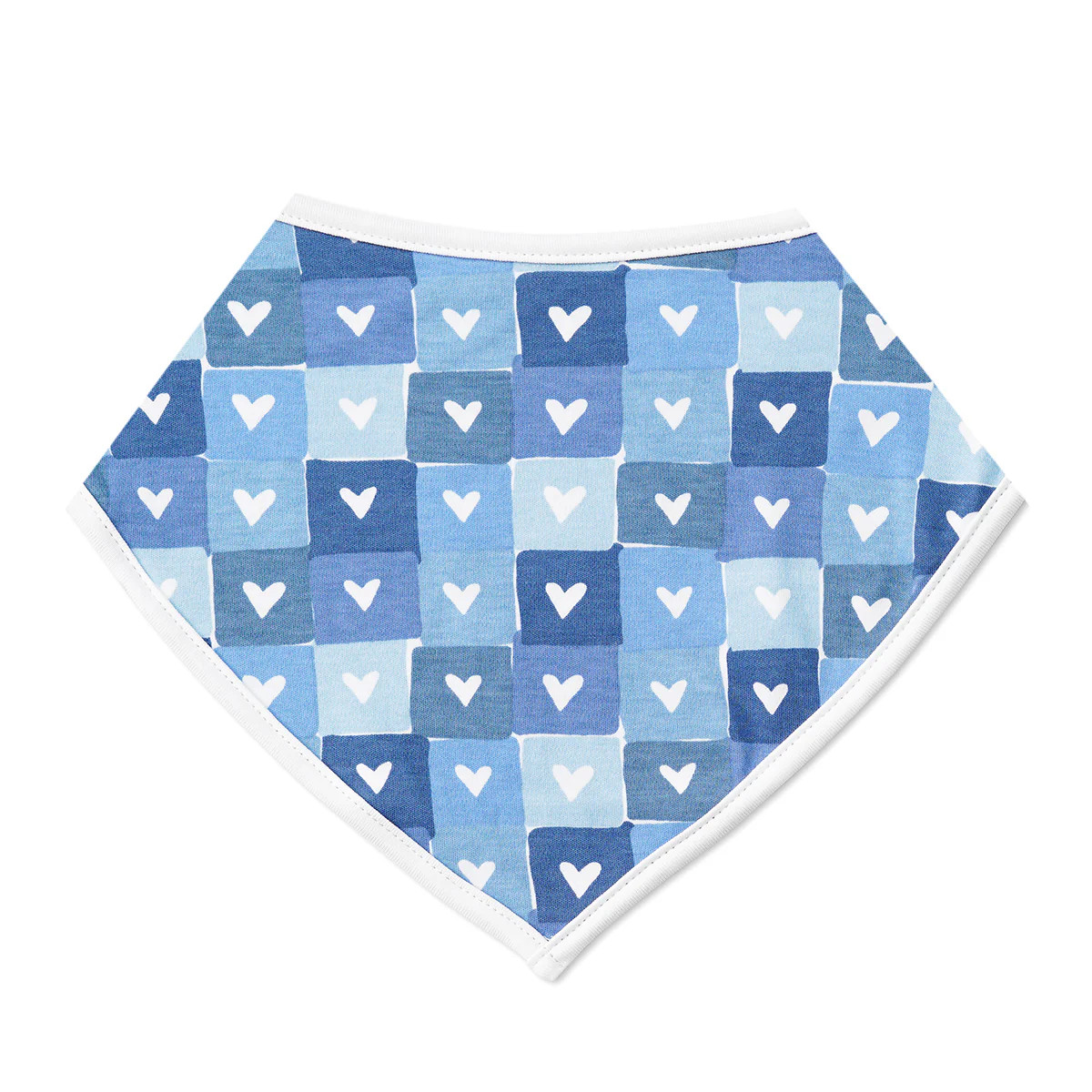 Block Hearts Bandana Baby Bib | Joy Street Kids LLC