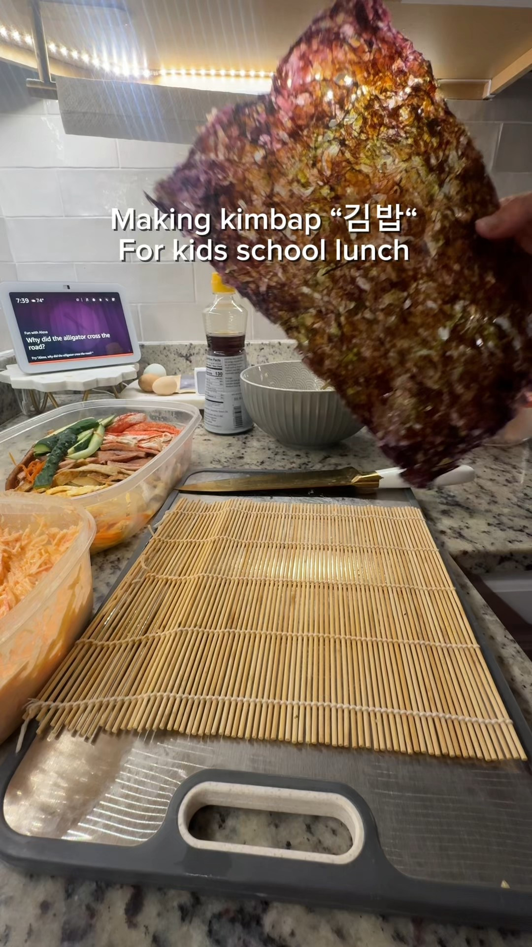 Kimbap in making 


#LTKHome #LTKKids #LTKFamily