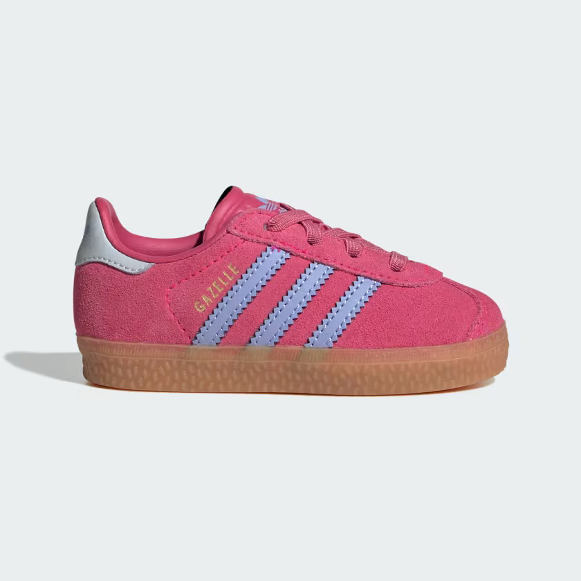 adidas Gazelle Comfort Closure Elastic Laces Shoes Kids - Pink | adidas UK | adidas (UK)
