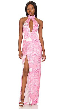 Amanda Uprichard x REVOLVE Idina Gown in Pink Swirl from Revolve.com | Revolve Clothing (Global)