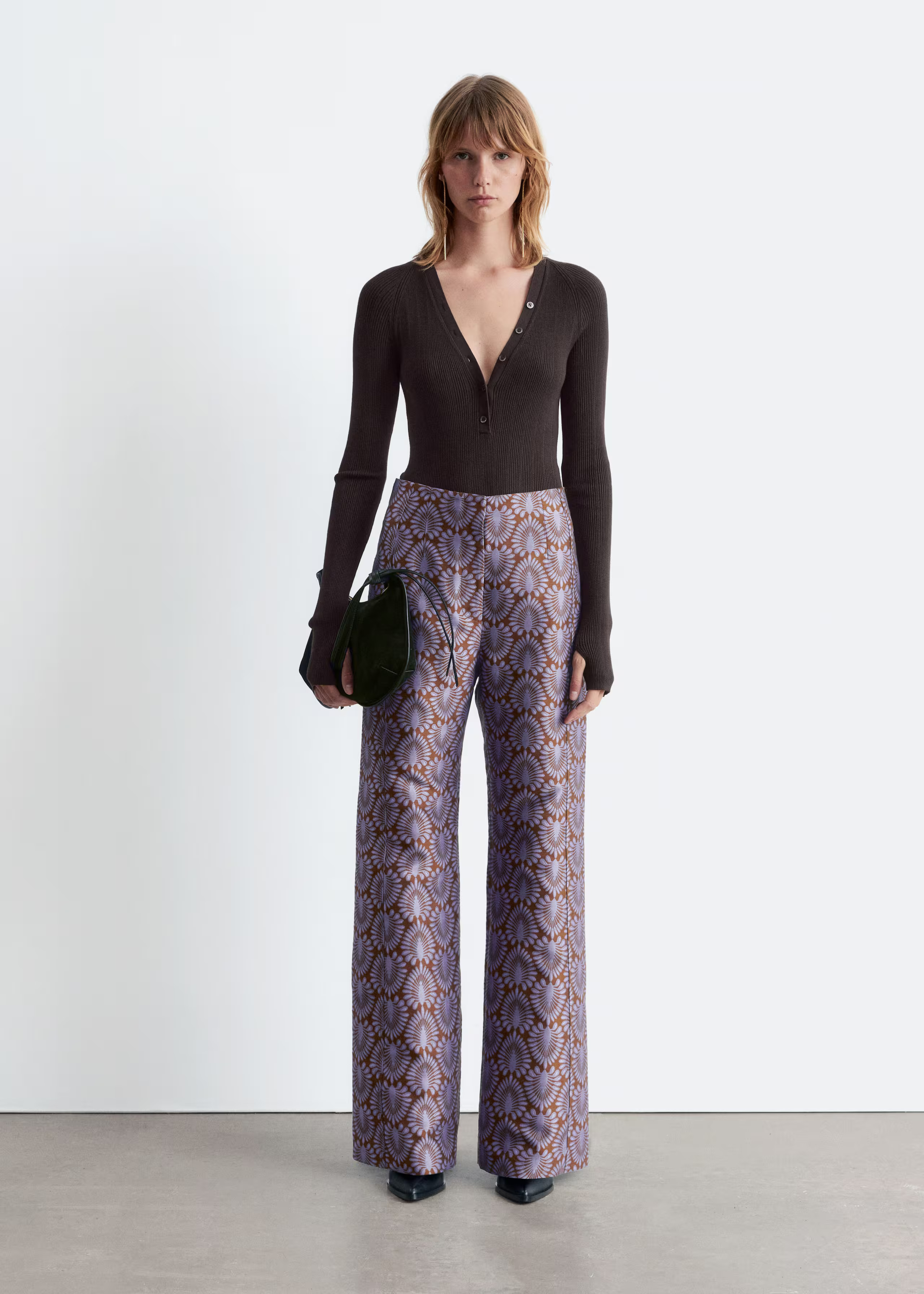 Long-Sleeve Rib-Knit Bodysuit | & Other Stories UK