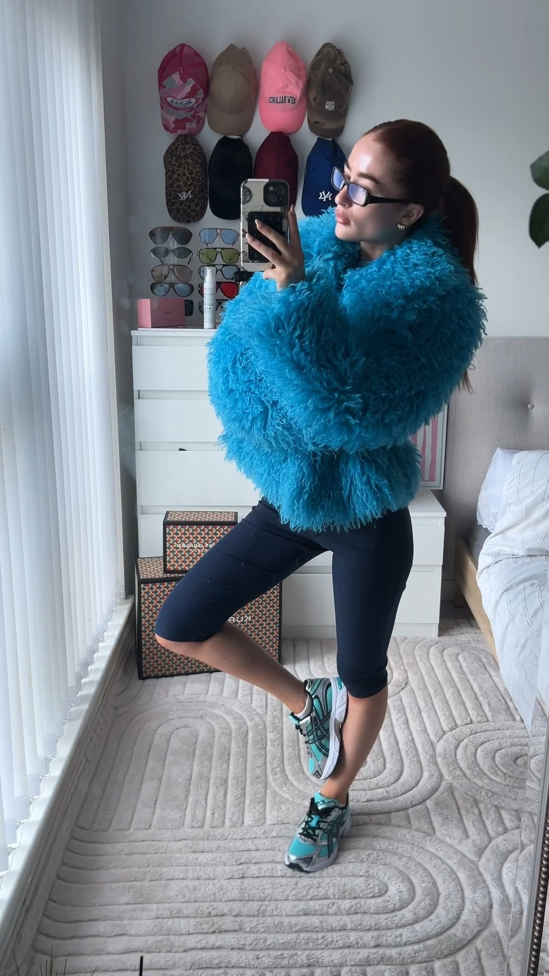 A casual blue moment🩵

-Blue -Capris -Fur -Everyday -Casual -ASICS -Fashion glasses -Trainers  

#LTKspring #LTKpetite #LTKuk