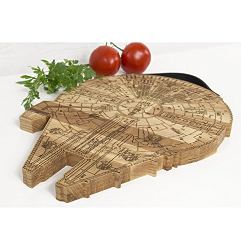 Millennium Falcon Board - Wooden Cutting Board - Engraved Wooden Plate - Rustic Cutting Board - Futuristic Serving Platter - Valentines Gift | Amazon (US)
