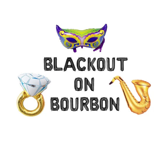 Blackout on Bourbon Balloons NOLA Wedding Decorations New | Etsy | Etsy (US)