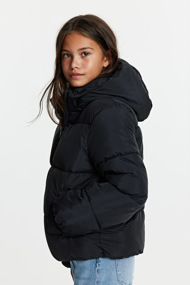 Hooded puffer jacket | H&M (UK, MY, IN, SG, PH, TW, HK)