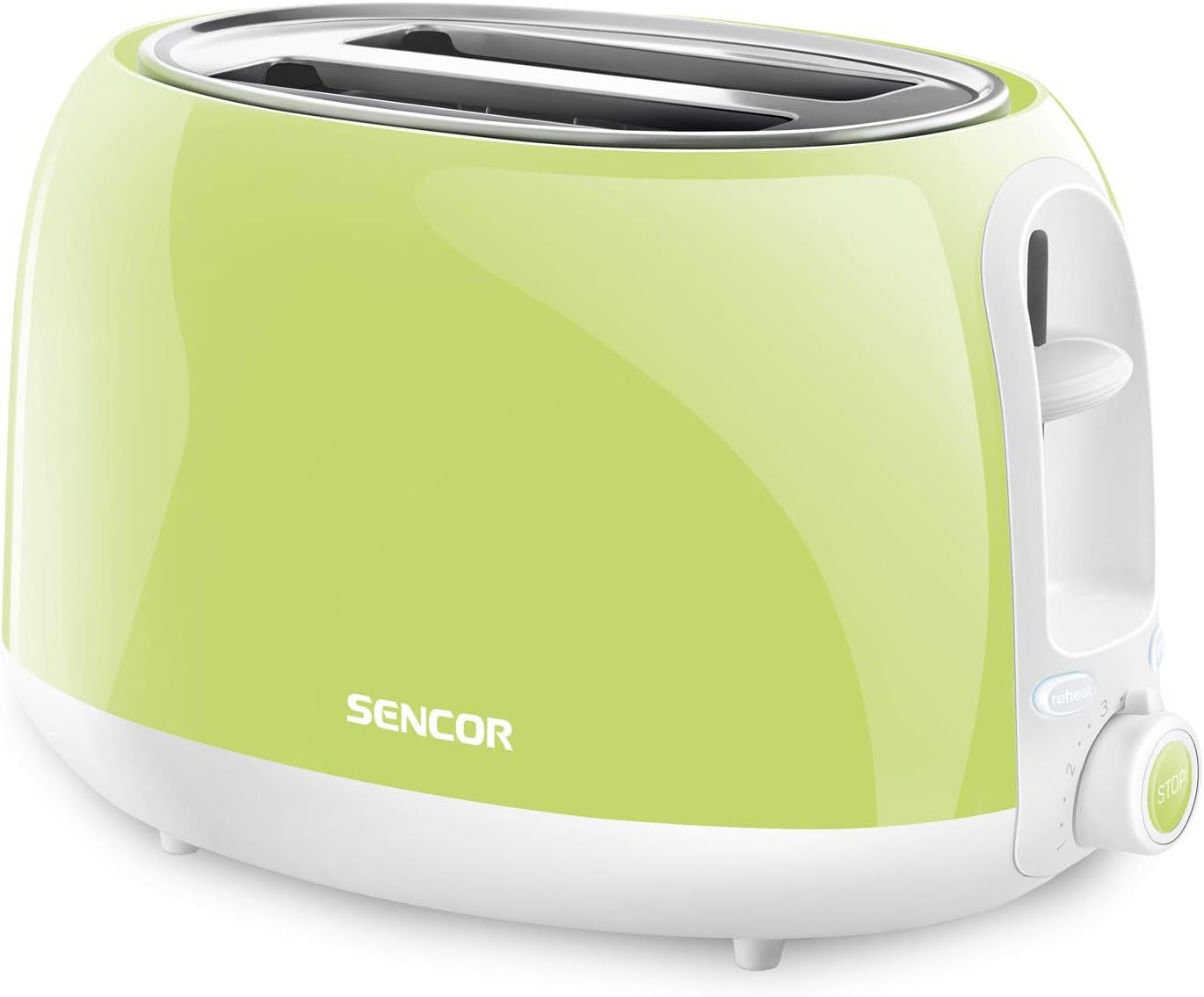 Sencor 2-Slot High Lift Toaster with Safe Cool Touch Technology, Medium, Lime Green | Amazon (US)