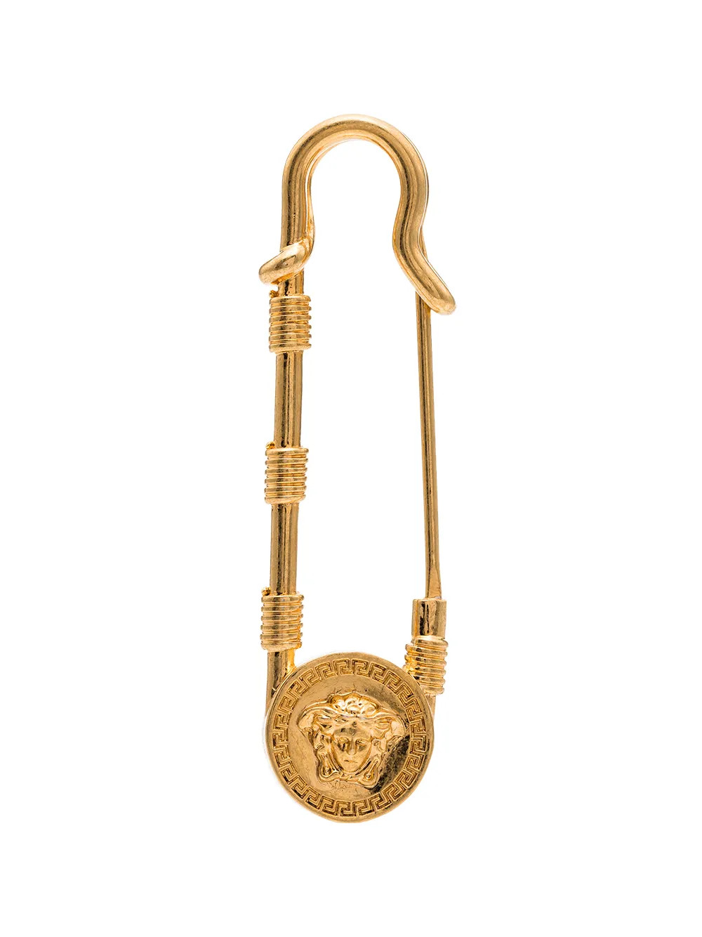 Versace Medusa Safety Pin Brooch - Farfetch | Farfetch Global