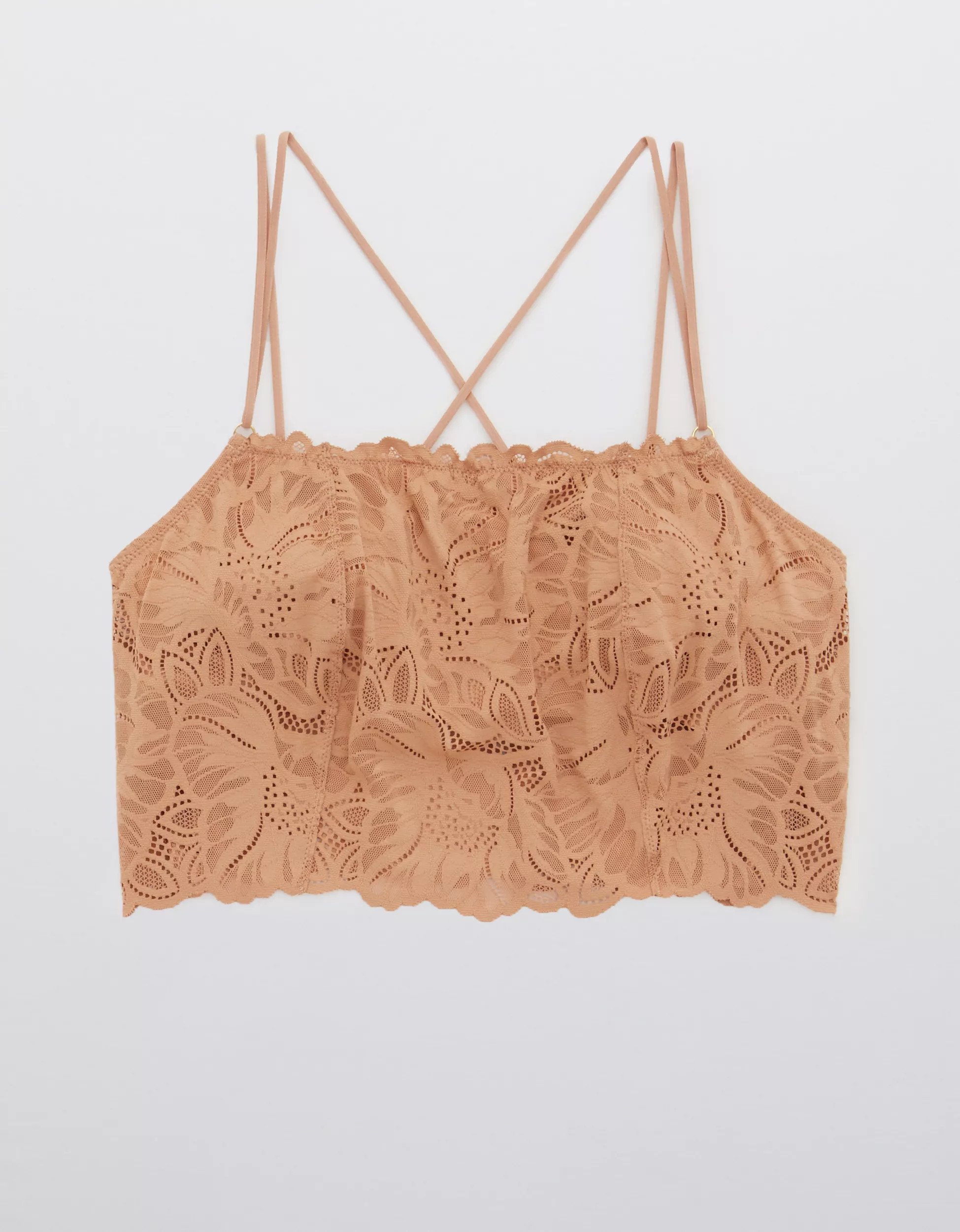 Aerie Holiday Best Lace Longline Bralette | American Eagle Outfitters (US & CA)