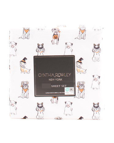 Perfect Pups Halloween Sheet Set | TJ Maxx
