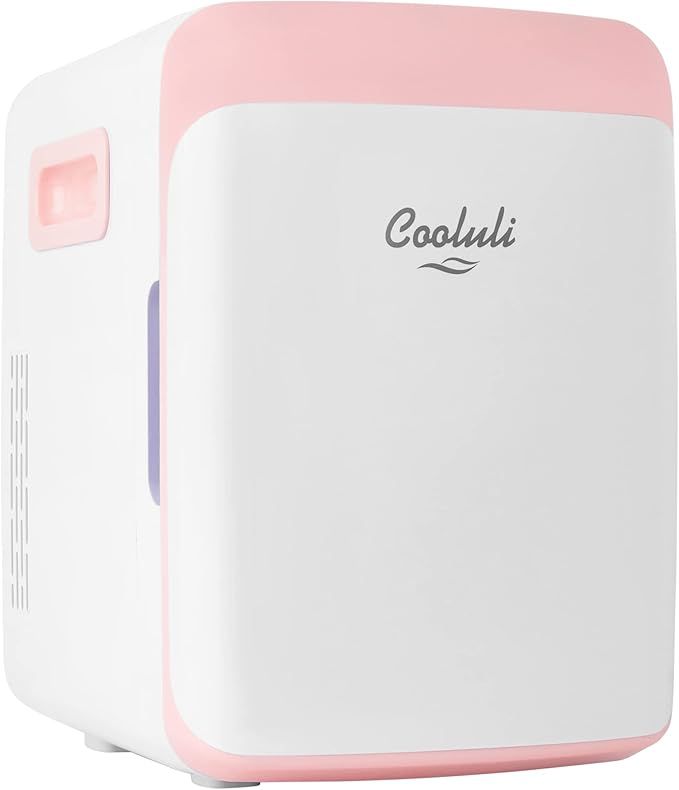 Cooluli 10L Mini Fridge for Bedroom - Car, Office Desk & College Dorm Room - 12V Portable Cooler ... | Amazon (US)
