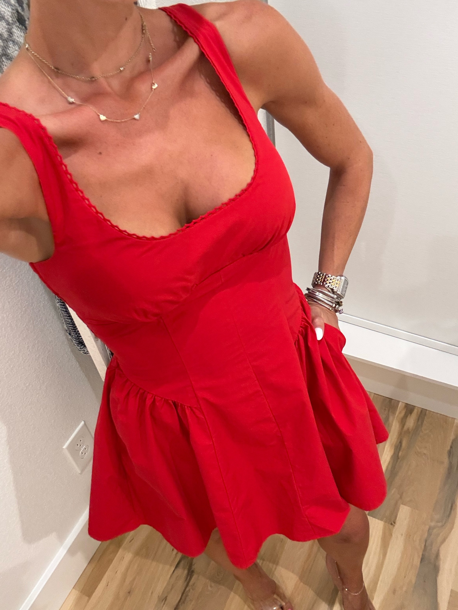 Summer red dress size xxsp

#LTKootd