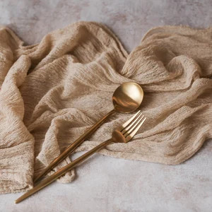 Beige Boho Wedding Cheesecloth Table Runner Wedding Arch | Etsy | Etsy (US)