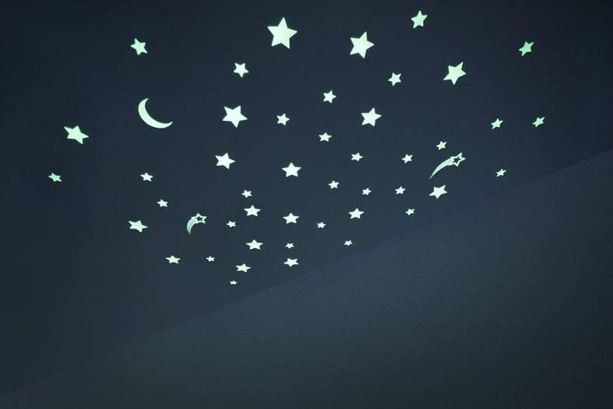 GLOPLAY Starry Night Series (48 pcs/Pack), Glow in The Dark Educational Wall Stickers, The Eco-Fr... | Amazon (US)