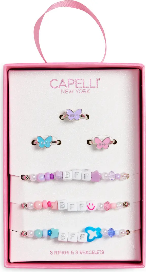 Kids' Set of 6 BFF Rings & Bracelets | Nordstrom