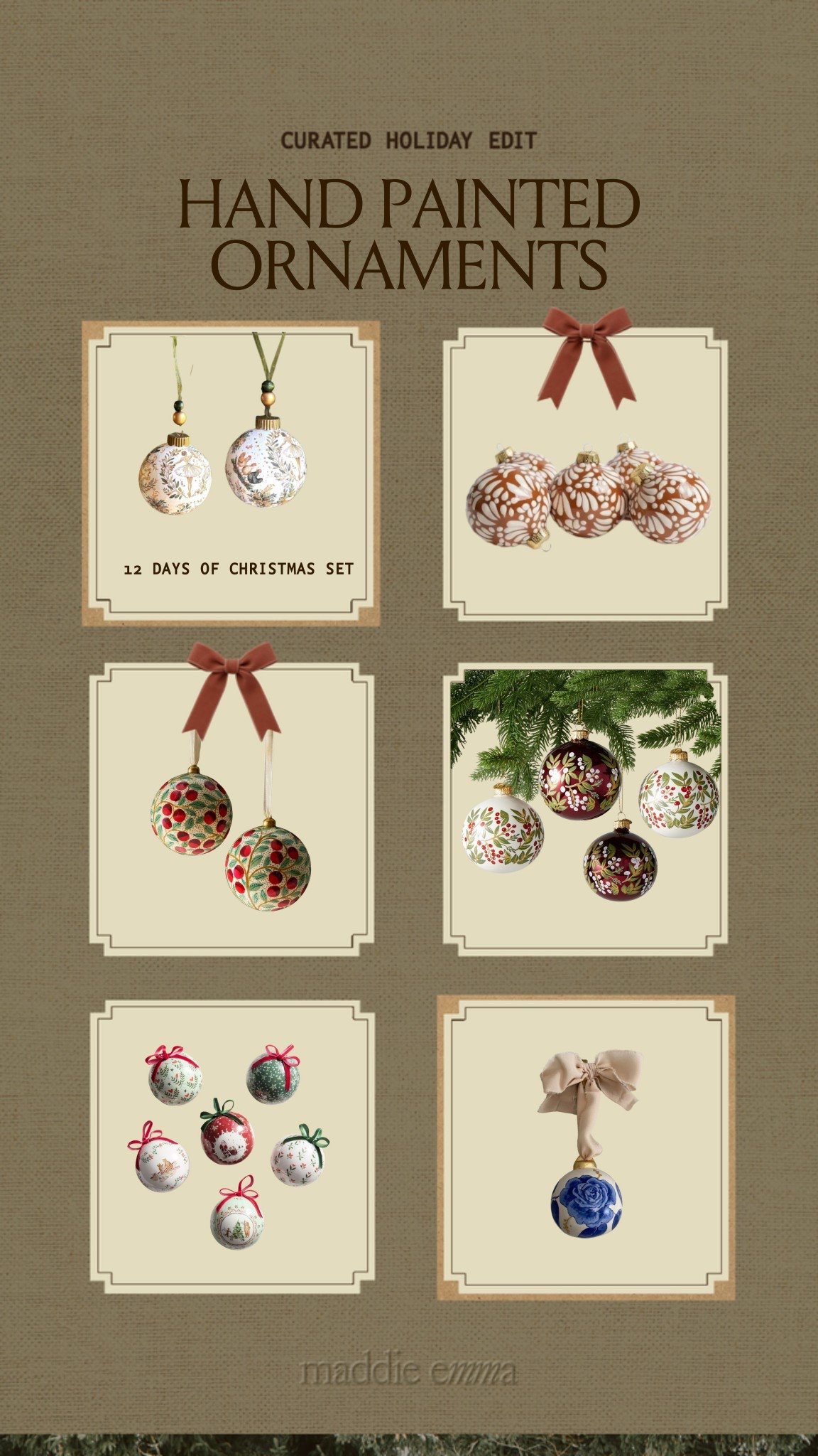 hand painted ornaments 

#LTKHoliday #LTKHome