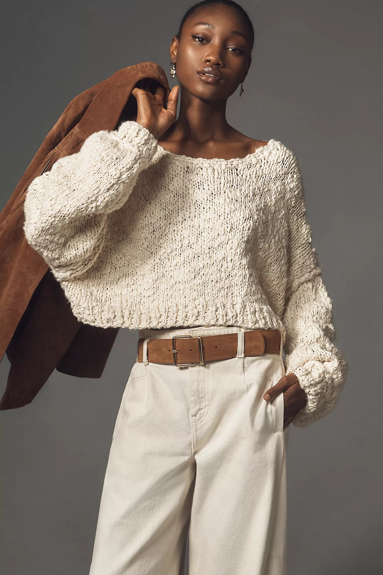 Pilcro Cozy Crew-Neck Sweater | Anthropologie (US)