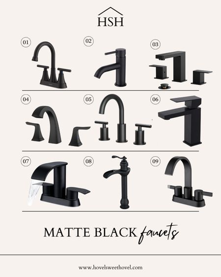 Matte black faucets for a modern farmhouse look

#LTKHome