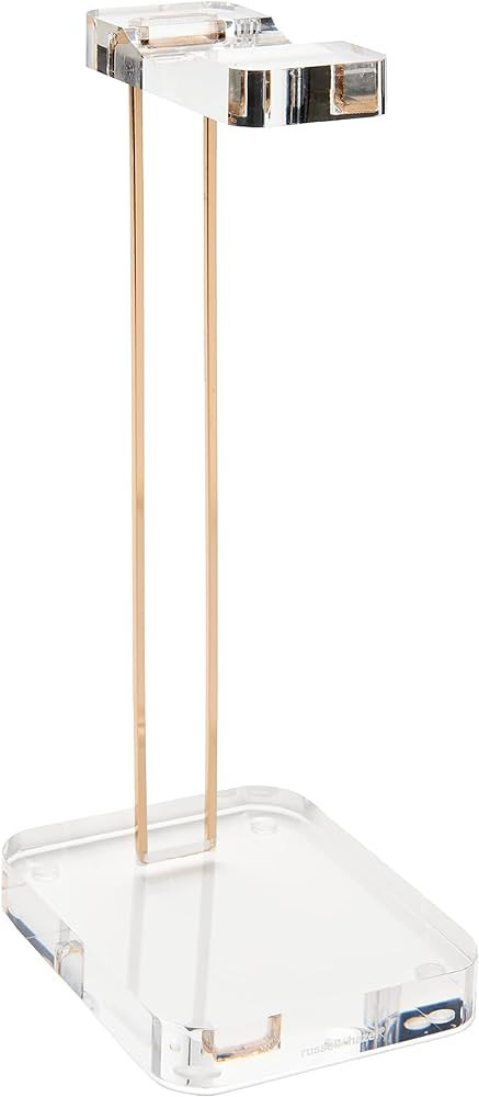 russell+hazel Acrylic Headphones Stand, Office Accessories, Clear, with Gold Hardware, 4” x 5... | Amazon (US)