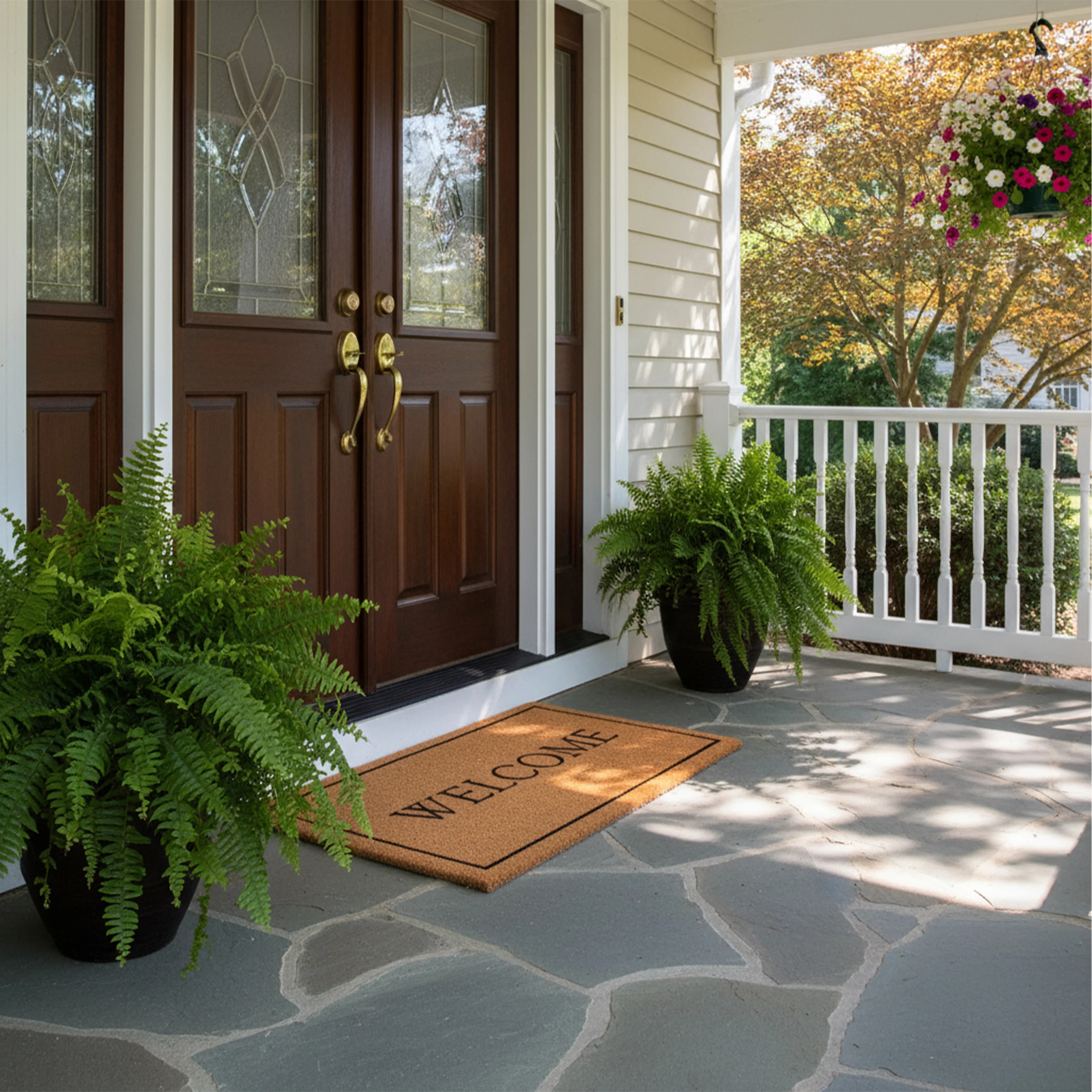Peyton Welcome Outdoor Door Mat | Wayfair North America