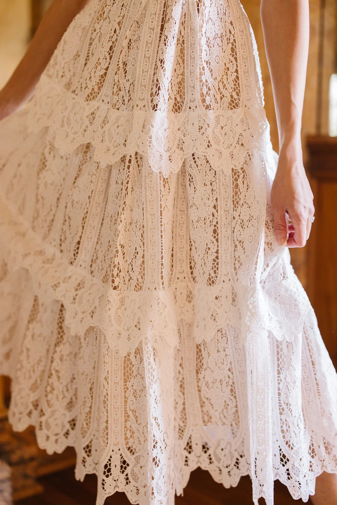 Ainsley Dress in White Lace - FINAL SALE | Ivy City Co
