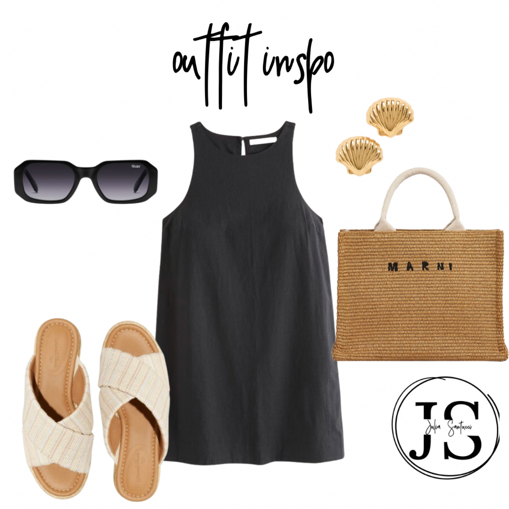 Sandals and earrings are both under $50
Shoes and dress are both under $100

Summer outfit, dress, sandals, straw bag, coastal grandmother, New England, beach, coastal aesthetic 

#LTKstyletip #LTKSeasonal #LTKunder50