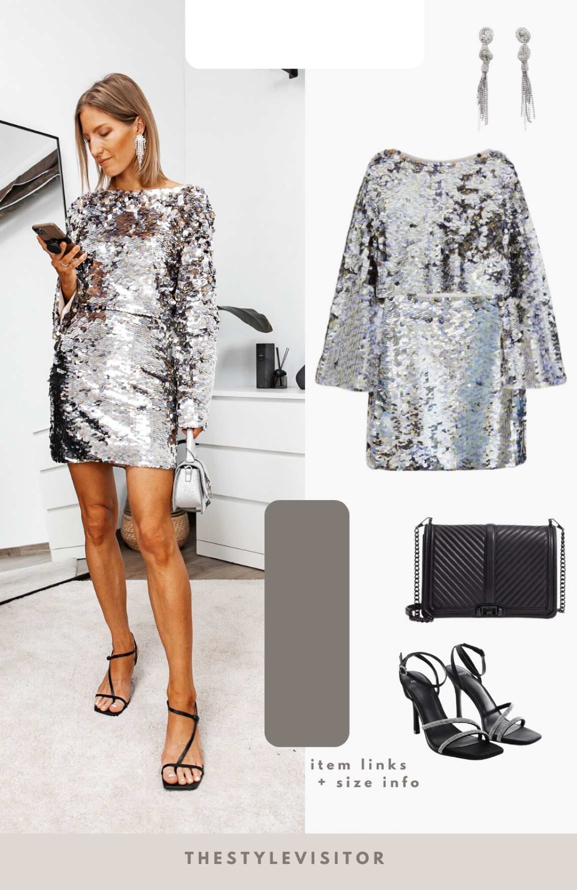 Sequinned top and skirt combo. I love the fact you can wear both with other items, which reduces the cost per wear. I’d wear this as a bday girl or to a birthday party at a restaurant for example. The top is quite short, I’d size up one size if in between sizes. Read the size guide/size reviews to pick the right size.

Leave a 🖤 if you want to see more party outfits like this

#party outfit #party look #partywear #sequin #sequinnedtop #skirt #silver #strappy sandals 

#LTKstyletip #LTKSeasonal #LTKHoliday