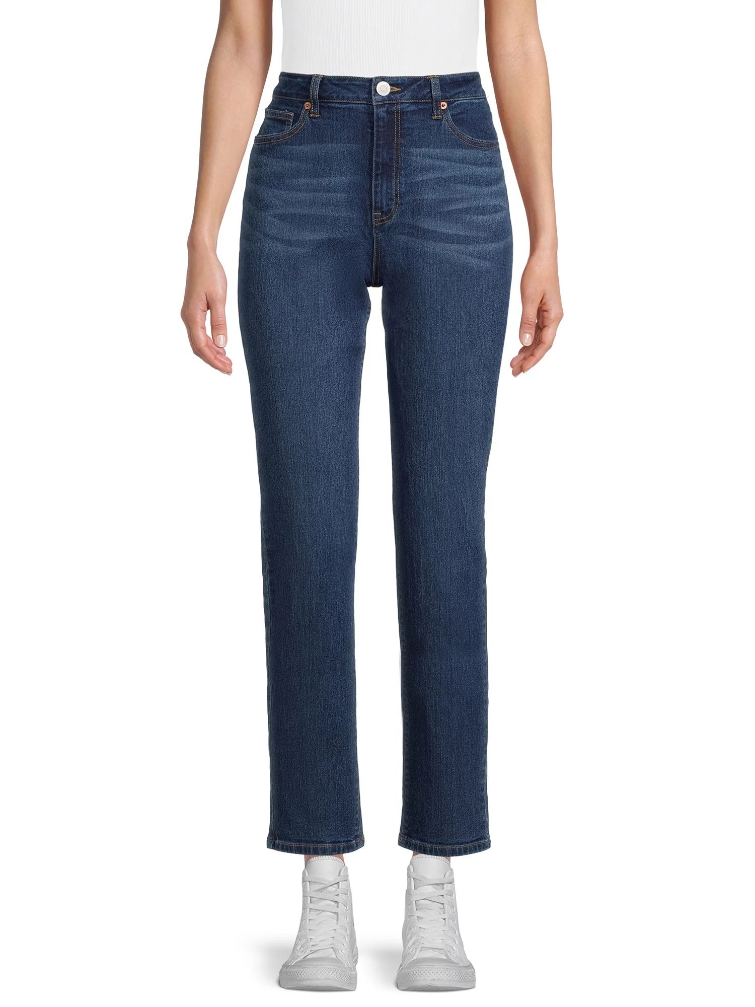 No Boundaries Juniors' High Rise Mom Jeans - Walmart.com | Walmart (US)