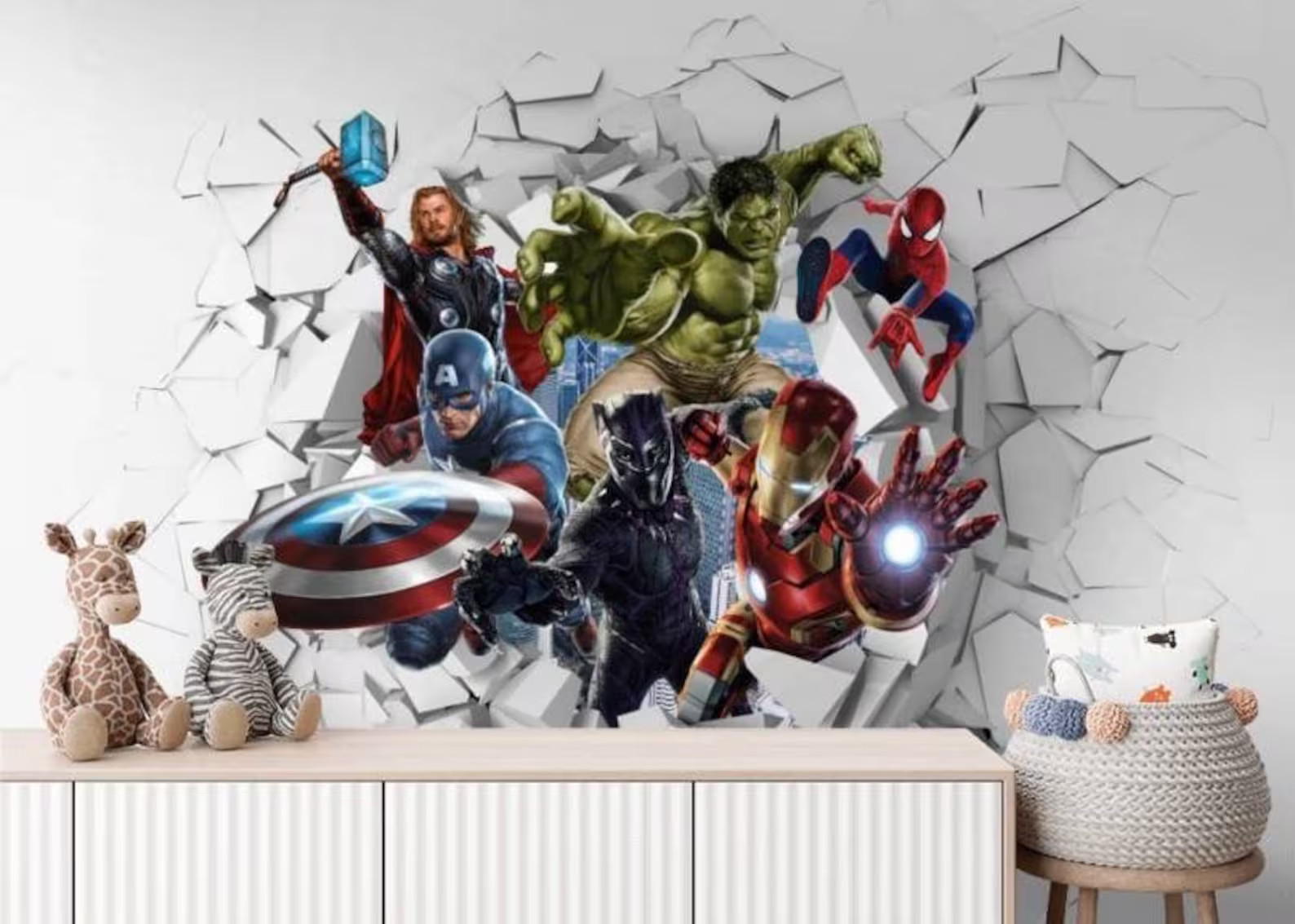 Wallpaper for Kids, Beautiful Wallpaper, Wallpaper for Boys, Superheroes, Custom Wall Murals, Sup... | Etsy (US)