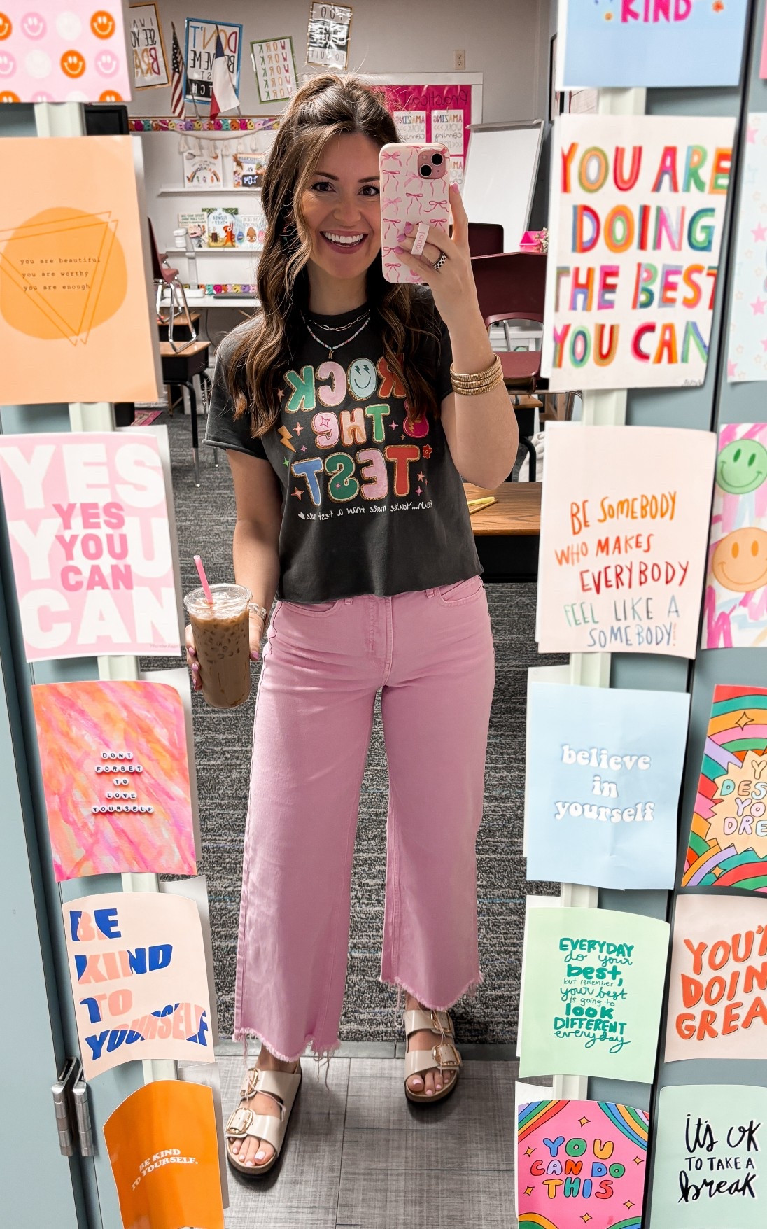 State testing teacher tee! 💖 wearing size small- I cut the sleeves and cropped it a little! 

Jeans are old from old navy, but found a similar pair on Amazon! 

Teacher, staar testing, motivational teacher tshirt Etsy finds 

#LTKootd 

#LTKWorkwear #LTKSaleAlert