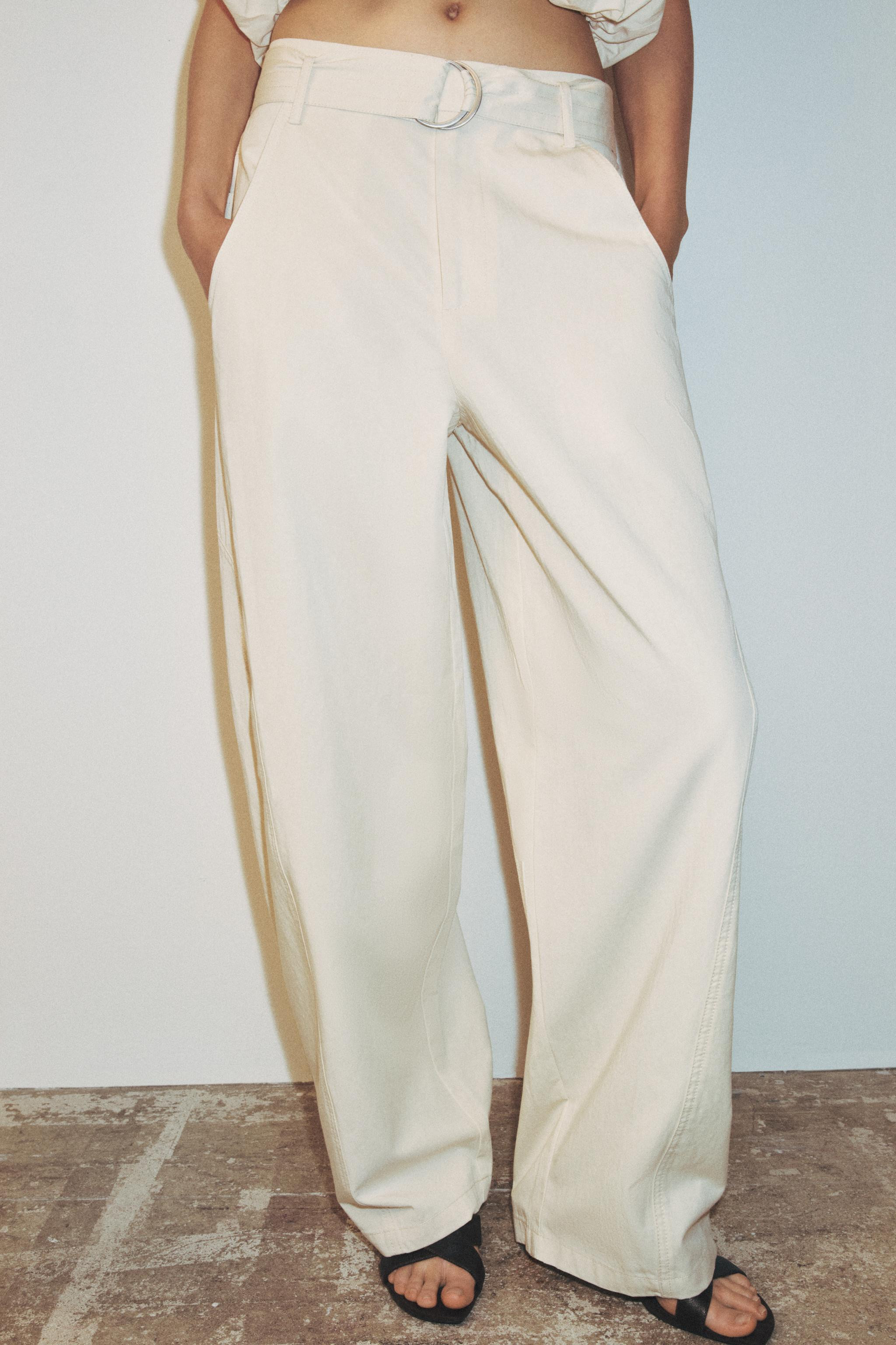 BELTED BAGGY PANTS | Zara US