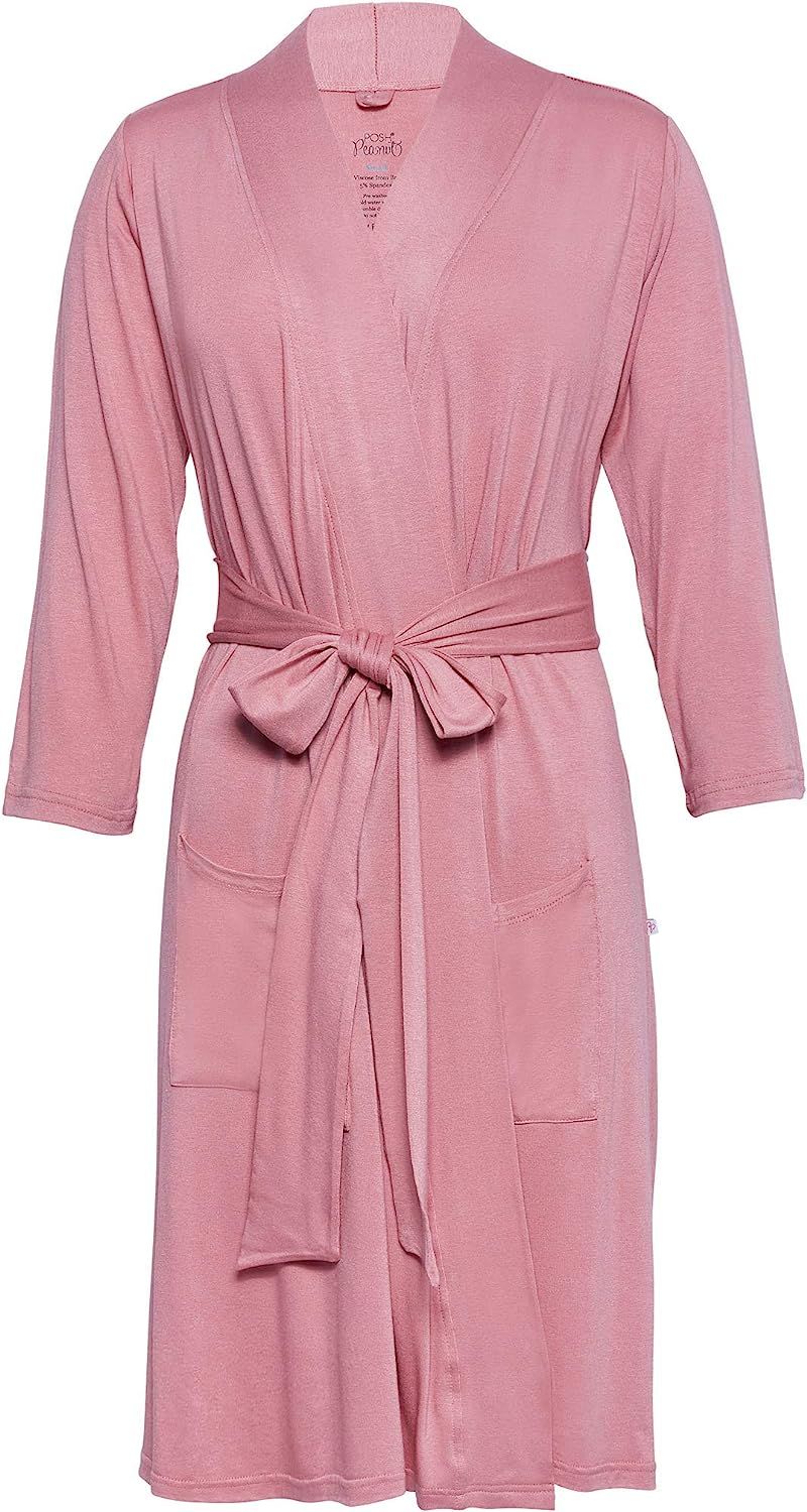 Posh Peanut Mommy Robe for Maternity, Labor Delivery Soft Nursing Lounge Wear, Viscose from Bambo... | Amazon (US)
