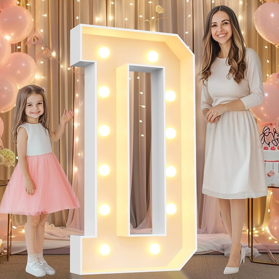 Pooqla 4 FT Marquee Light Up Letters, Marquee Letters 4 Feet Tall, Giant Mosaic Light Up Letters ... | Amazon (US)