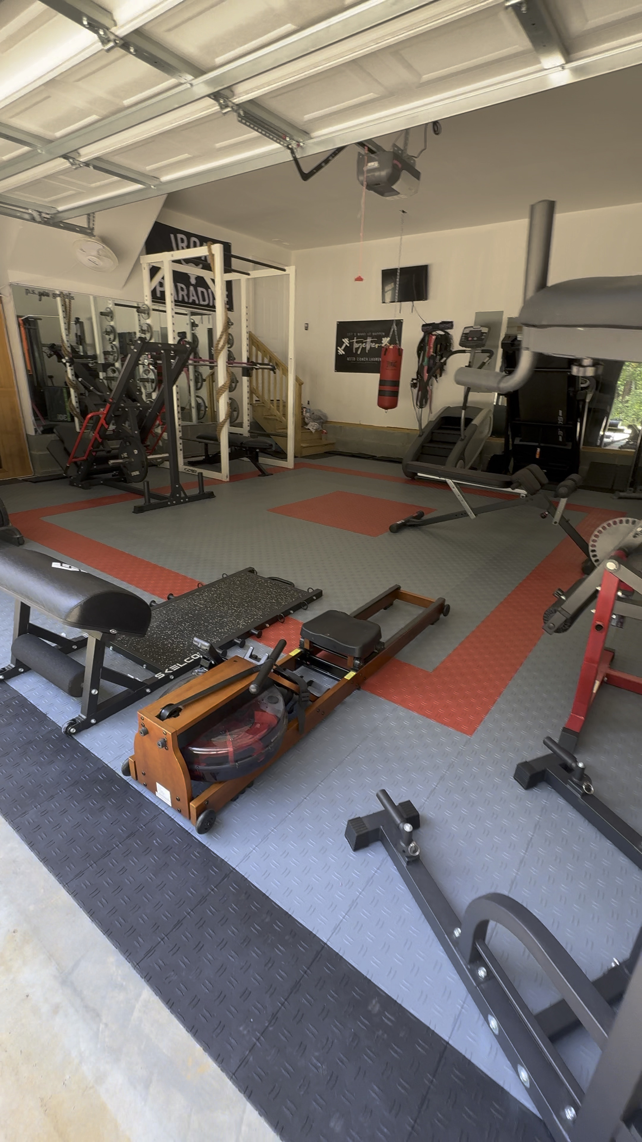 DIY home gym flooring tiles! #diy 

#LTKFitness #LTKActive #LTKHome