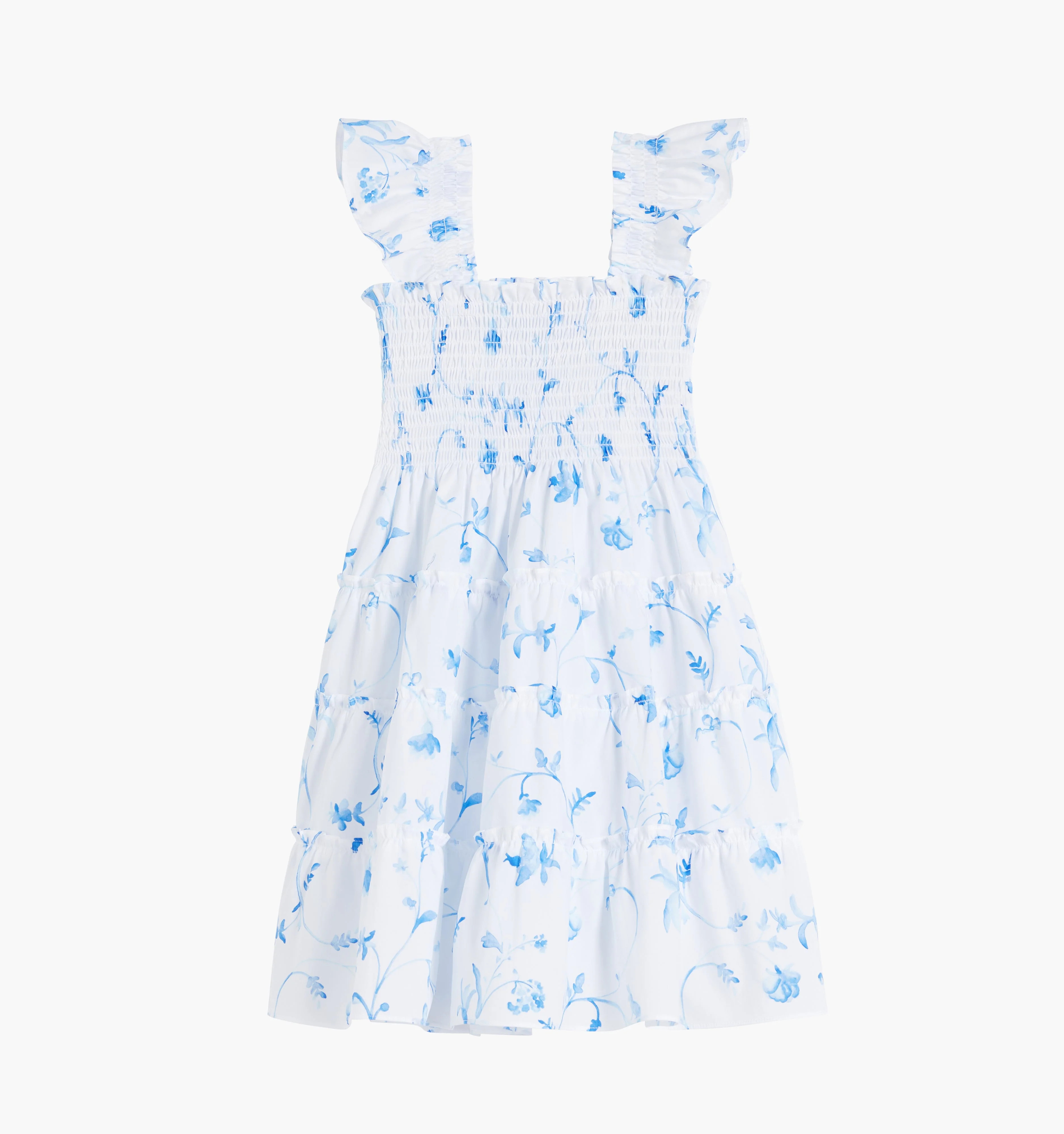 The Baby Ellie Nap Dress - Blue Botanical | Hill House Home US
