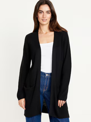 Open-Front Longline Cardigan Sweater | Old Navy (US)