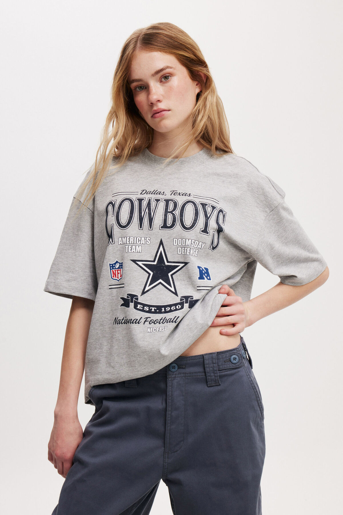 Dallas Cowboys Boxy Graphic Tee | Cotton On (US)