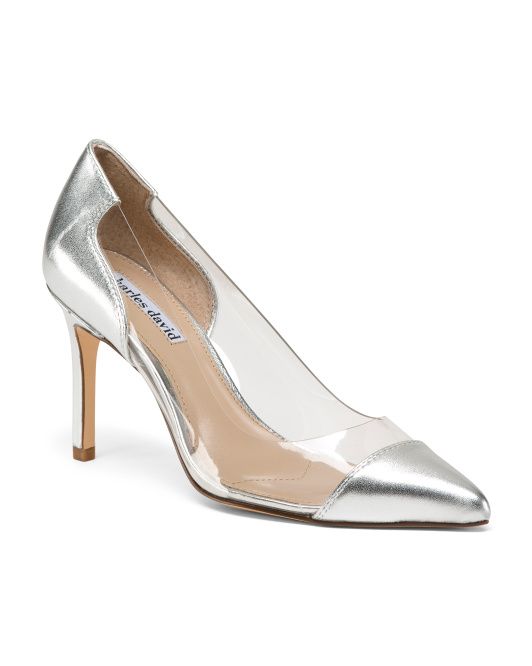 Pointy Toe Leather Pumps | TJ Maxx