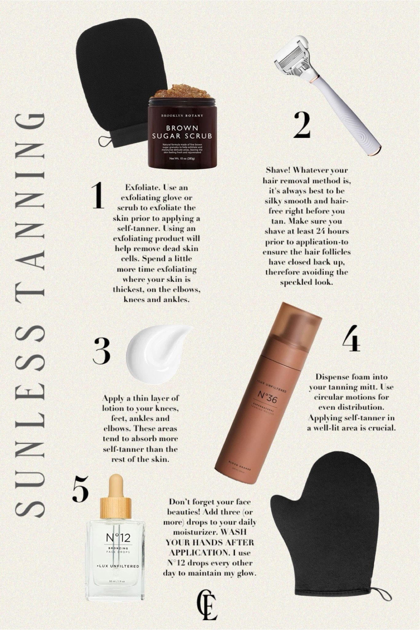 My sunless tanning routine 🤌🏻

𝐻𝒾𝒾𝒾, 𝓁𝑜𝓋𝑒𝓁𝓎! 𝐹𝑜𝓁𝓁𝑜𝓌 𝓂𝓎 𝓈𝒽𝑜𝓅, 𝒶𝓃𝒹 𝑔𝑒𝓉 𝓂𝓎 𝑒𝓍𝒸𝓁𝓊𝓈𝒾𝓋𝑒 𝒶𝓅𝓅-𝑜𝓃𝓁𝓎 𝒸𝑜𝓃𝓉𝑒𝓃𝓉! 𝒮𝑜 𝑔𝓁𝒶𝒹 𝓎𝑜𝓊'𝓇𝑒 𝒽𝑒𝓇𝑒. 

LTK find, chic, aesthetic, trending, stylish, minimalist style, affordable, home, decor, interior design, beauty, ootd, dupe, look for less, y2k, Amazon, Amazon fashion, Amazon finds, Amazon home, Amazon style, fall fashion, fall home decor, fall style, fall home, Halloween, thanksgiving, holiday, fall outfit, seasonal, decor, decorations, Christmas, Christmas decorations #sunlesstanning #tan #skincare #vacation #amazon lux unfiltered, body scrub, tanning mitts, exfoliating, razor, lotion, Donna Karen cashmere mist lotion, tanning mousse, tanning drops, wedding, wedding day, honeymoon, electric body hair trimmer 

#LTKBeauty #LTKTravel #LTKWedding