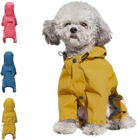 Cosibell Waterproof Puppy Dog Raincoats with Hood for Small Medium Dogs,Poncho with Reflective Strap | Amazon (US)
