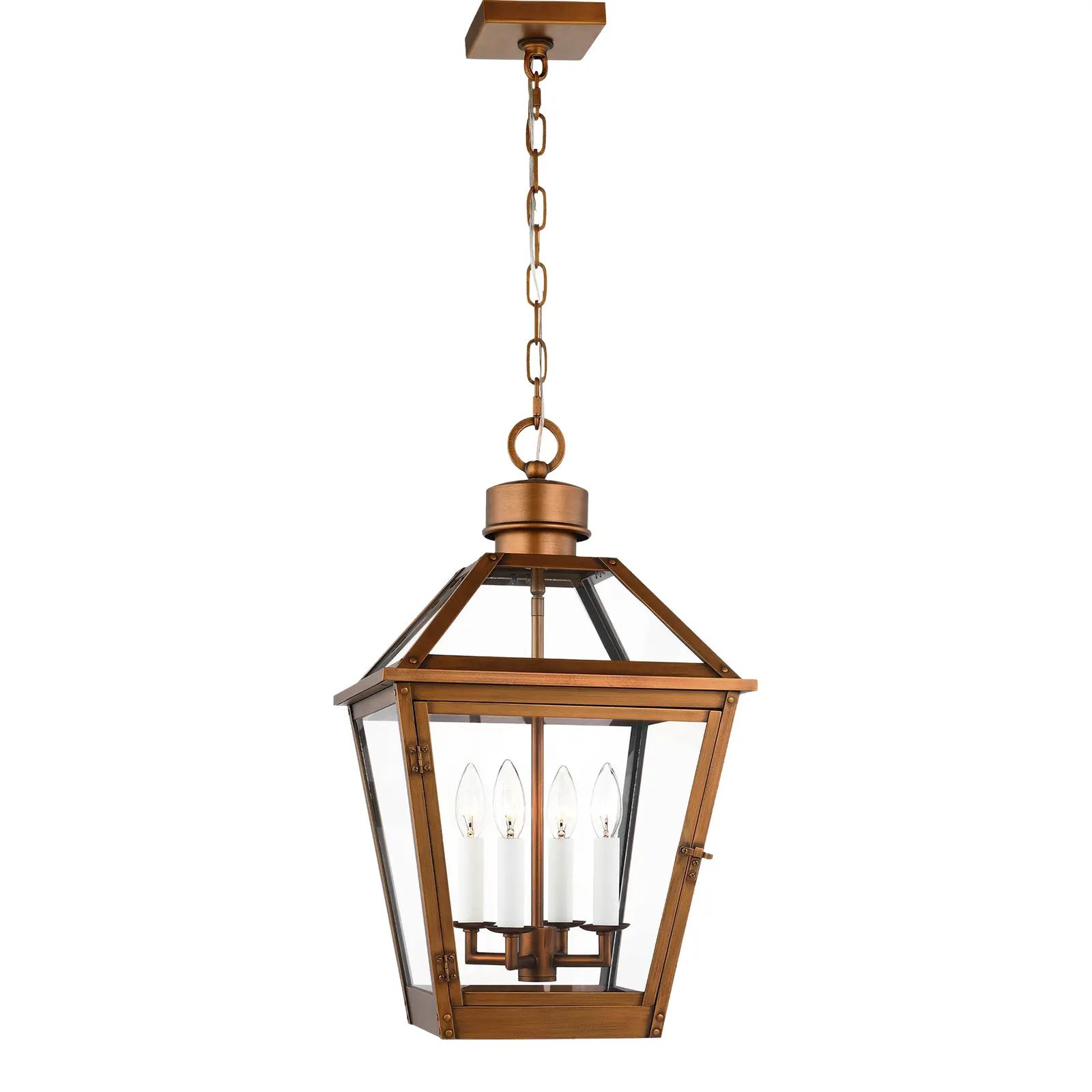 Chapman & Myers by Generation Lighting Hyannis Large Pendant, Natural Copper | Chairish