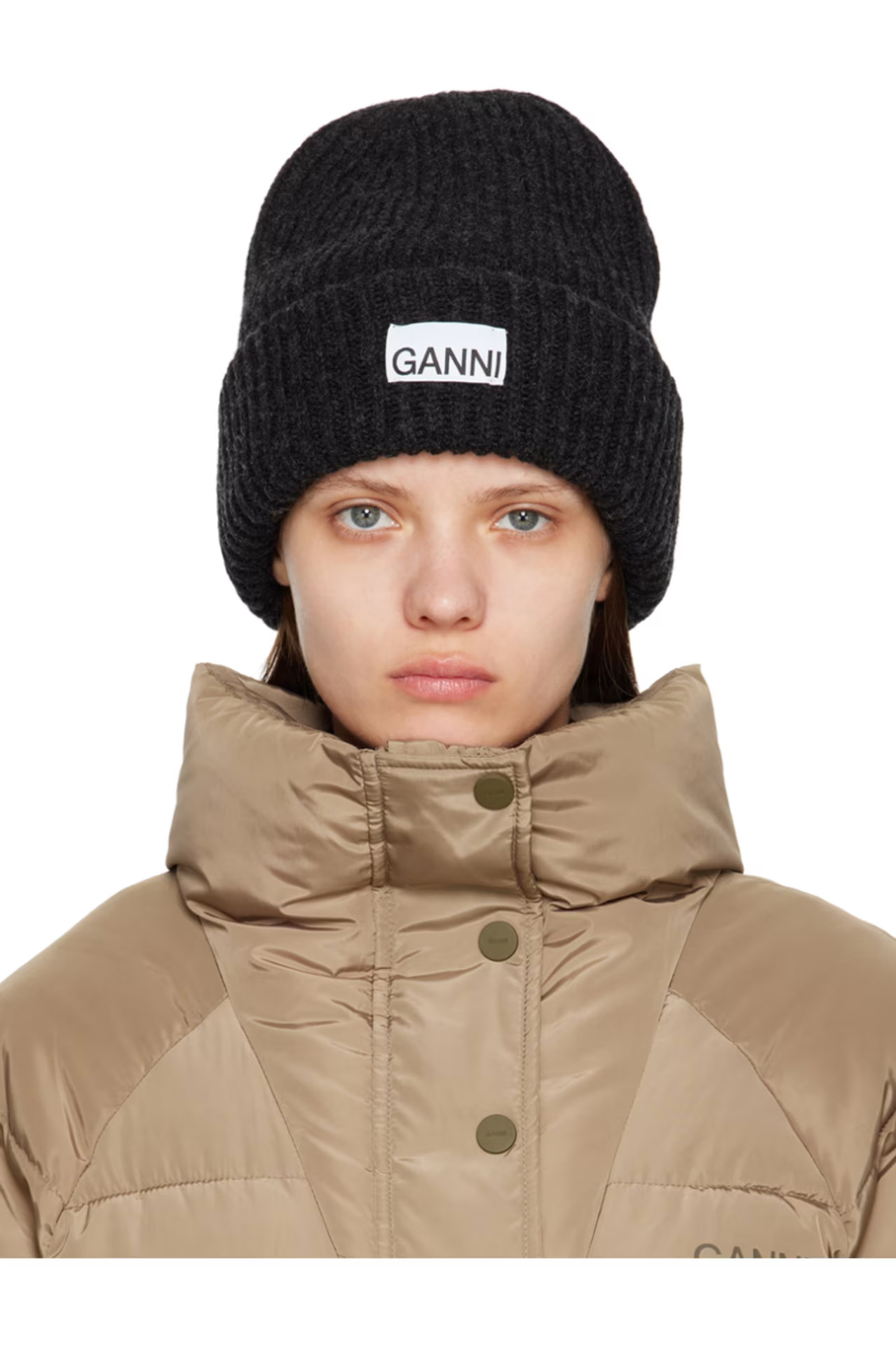 Gray Rib Beanie | SSENSE