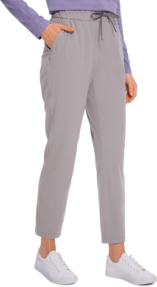 CRZ YOGA Womens 4-Way Stretch Ankle Golf Pants - 7/8 Dress Work Pants Pockets Athletic Travel Cas... | Amazon (US)